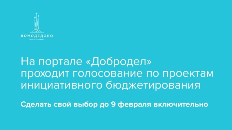 До 9 февраля проходит голосование за проекты инициативного бюджетирования