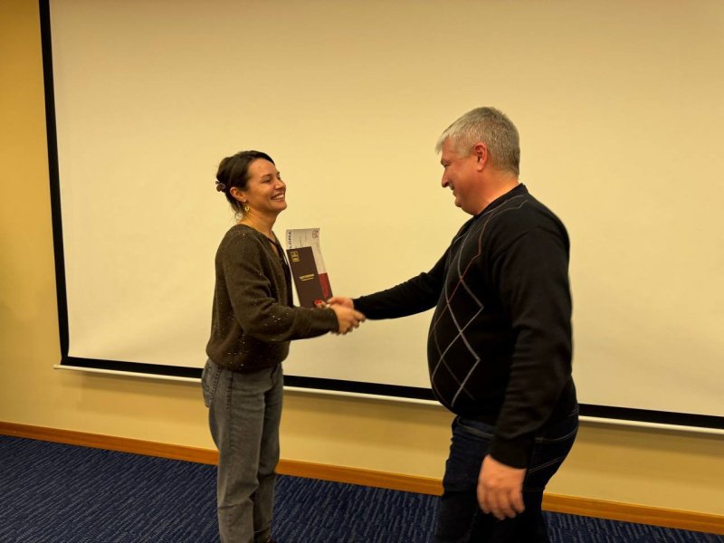 Сергей Рябов получил удостоверение о повышении квалификации